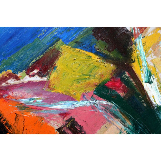 Aleksandr Rodin, Village, Oil on Cardboard For Sale - Image 4 of 11