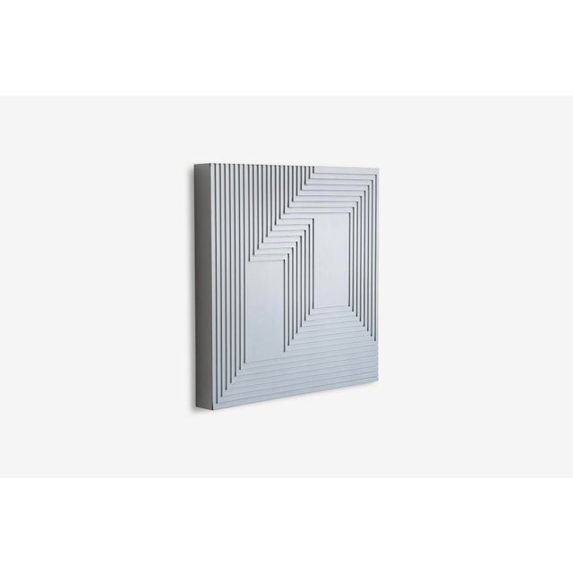 1970s Craig Ellwood Painting Titled "For Josef, Silver #1" For Sale - Image 4 of 8