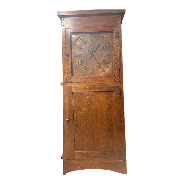 1990s Stickley Grove Park Inn Mission Clock, #49 of Only 50 Built. For Sale