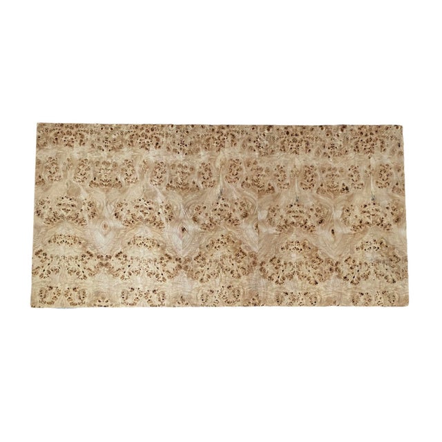 Oslo Burl Wood Veneer Waterfall Coffee Table by Wisteria, Manner of