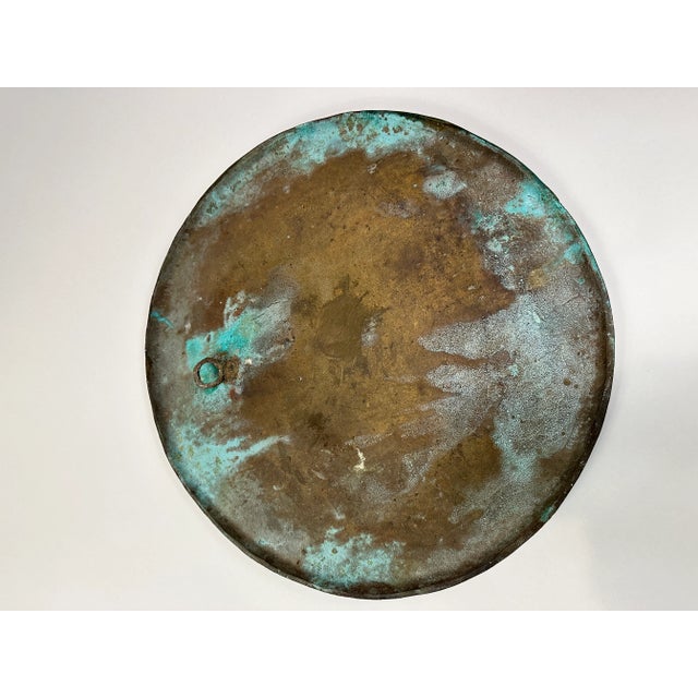 Late 20th Century Mid 20th Century Artisan Made Bronze Relief Disc by Pal Kepanyes For Sale - Image 5 of 7
