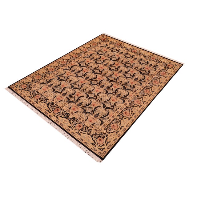 Designed with mesmerizing intricacy and gorgeous color palette, this hand-knotted masterpiece demonstrates the beauty and...