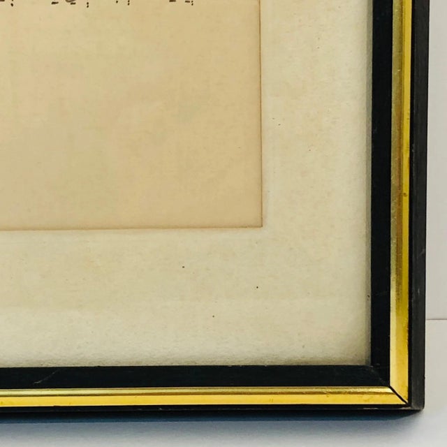 1970s 1970s Original Pen and Ink Framed Rabbi Portrait For Sale - Image 5 of 10