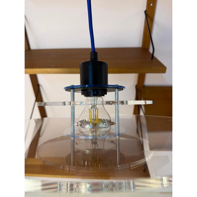 Acrylic Glass Space Louver Lamp from Design Light For Sale - Image 6 of 11