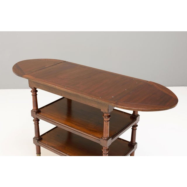 Brown Vintage Walnut Trolley, 1890s For Sale - Image 8 of 11