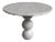 Cess Italian Carrara Marble Round Dining Table 40" For Sale