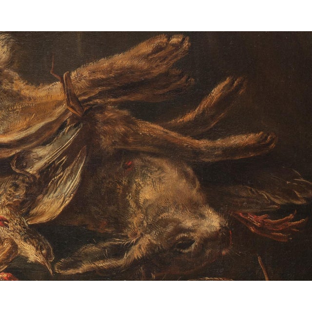 Giovanni Crivelli, Still Life with Game in a Rural Landscape, 1800s, Oil on Canvas, Framed For Sale - Image 3 of 10