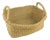 Vintage Sisal Soft Flexible Farmers Basket For Sale