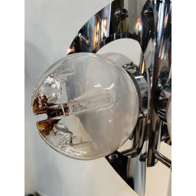 Blown Murano Glass Pendant Light, 1970s For Sale - Image 6 of 10
