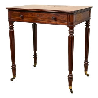 Antique Regency Mahogany Chamber Writing Table, 1820 For Sale