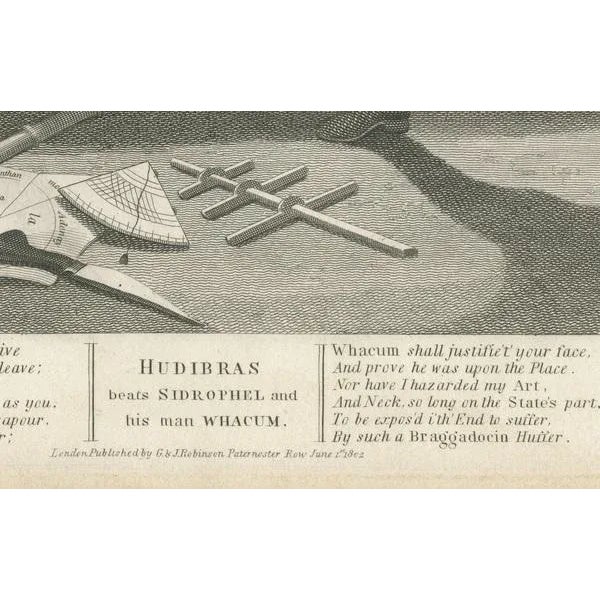 Cook, Hudibras Confronts Sidrophel and Whacum, 1802, Paper For Sale - Image 4 of 8