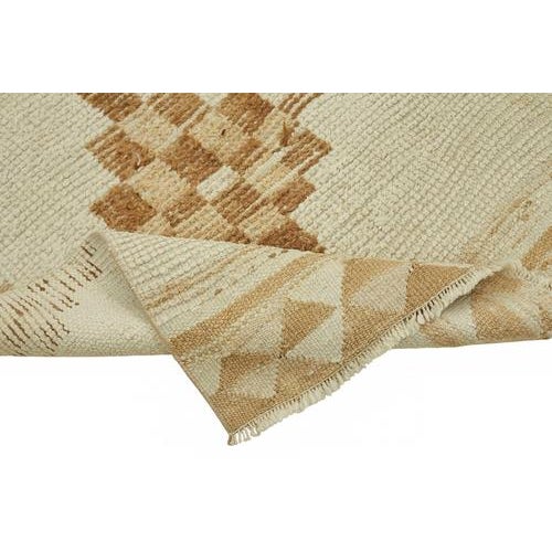 Beige Bohemian Runner Rug For Sale - Image 6 of 7