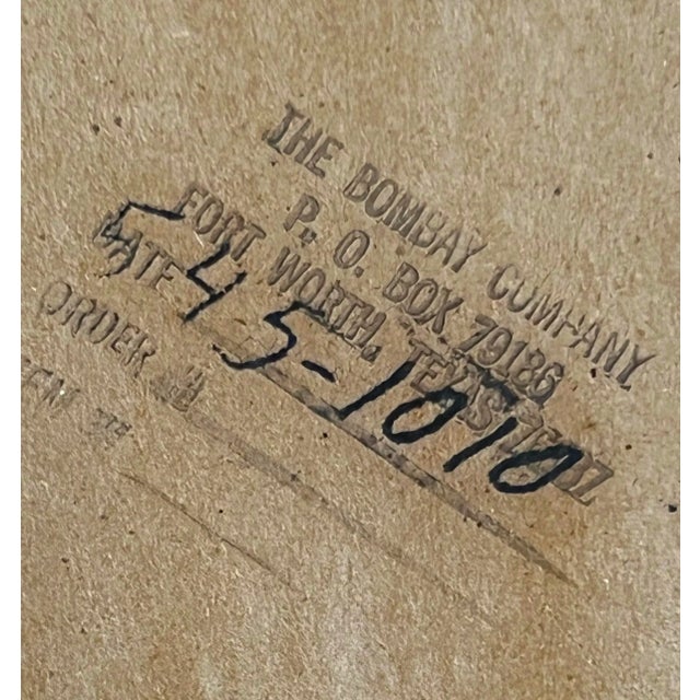 Gold Vintage Circa 1980s Large the Bombay Company Ornate Gold Beveled Hanging Wall Mirror For Sale - Image 8 of 9