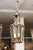 1940s Patinated Bronze Lanterns With Beveled Glass, France - a Pair For Sale - Image 10 of 12