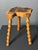 Wood Mid-Century Brutalist French Artisanal Handmade Wood Turned Tripod Stool, 1960s For Sale - Image 7 of 17