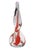 Spiraling clear-glass obelisk with red flame-like intrusions made by Venini. One of Venini's most celebrated models. This...