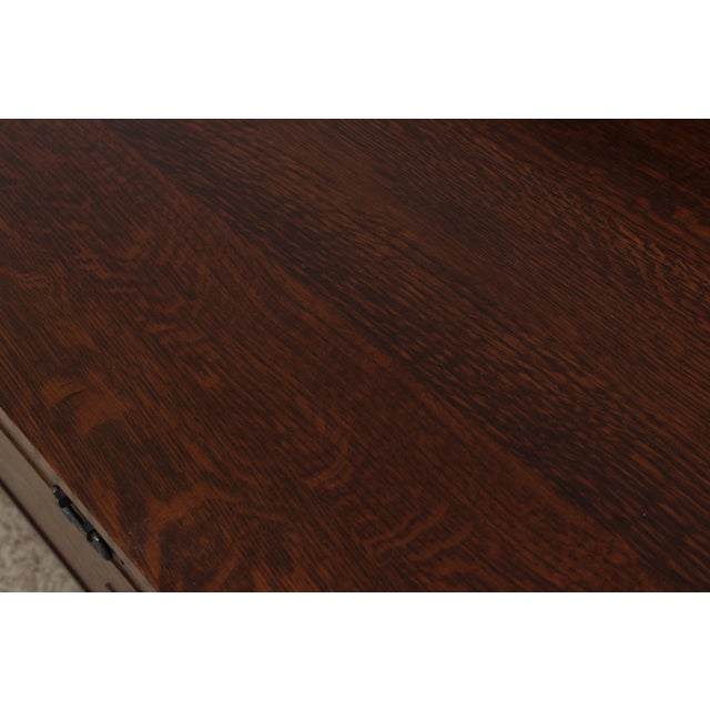 Stickley Mission Oak Arts & Crafts Sideboard W. Backsplash For Sale - Image 14 of 18