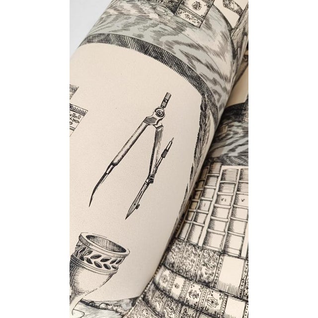 English Style Armchair with Fabric by Fornasetti, 1990s For Sale - Image 3 of 18