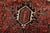1980s Heriz Rug 8'6'' X 10'3'' Red Wool Vintage Tribal Hand-Knotted Oriental Carpet For Sale - Image 5 of 15