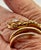 1960s 14k Yellow Gold Snake Ring With Granulated Head Plus Diamond Size 6.5 For Sale - Image 10 of 12