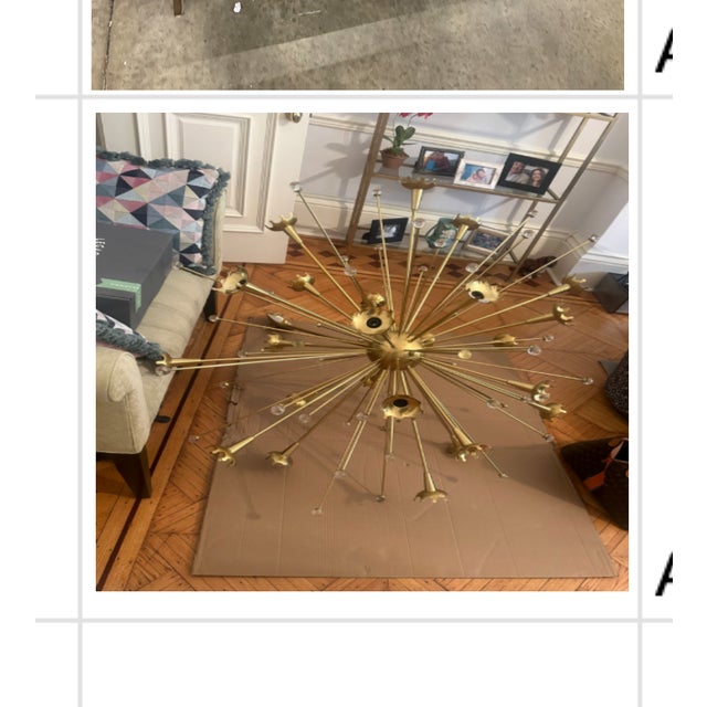 Mid-Century Modern Jonathan Adler Giant Sputnik Chandelier For Sale - Image 3 of 3