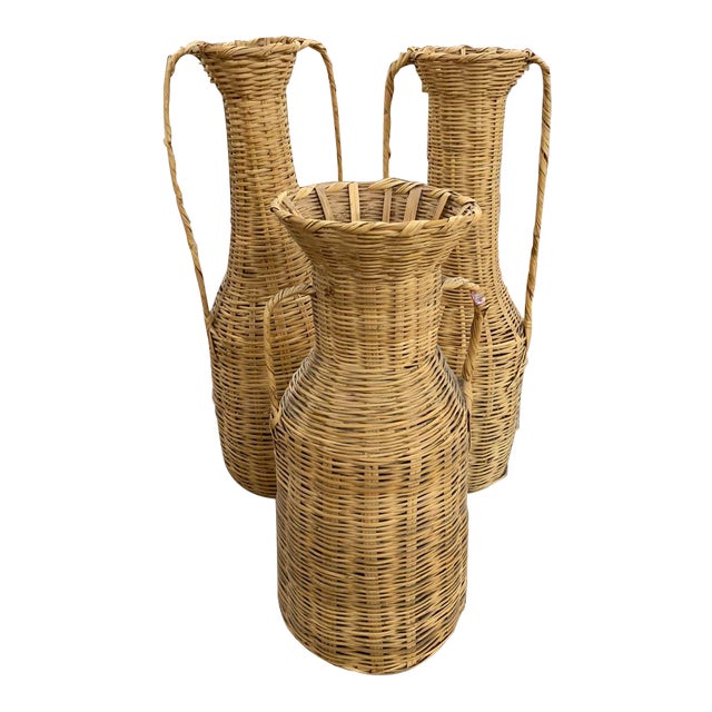 Set of 3 Vintage Baskets For Sale