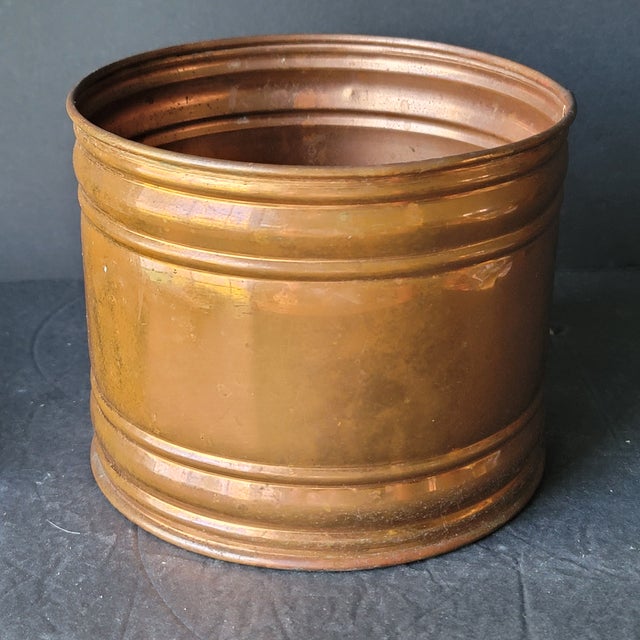 Vintage Copper Cachepot Planter Plant Pot For Sale In Philadelphia - Image 6 of 9