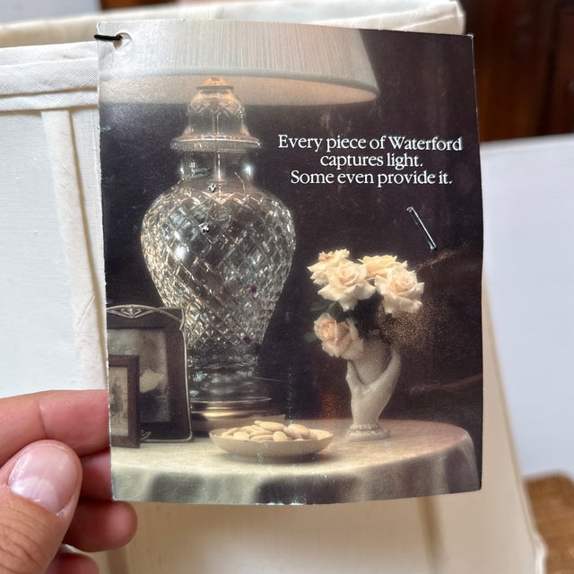 Waterford Araglin Collection Urn Style Table Lamp, Signed For Sale In San Francisco - Image 6 of 12