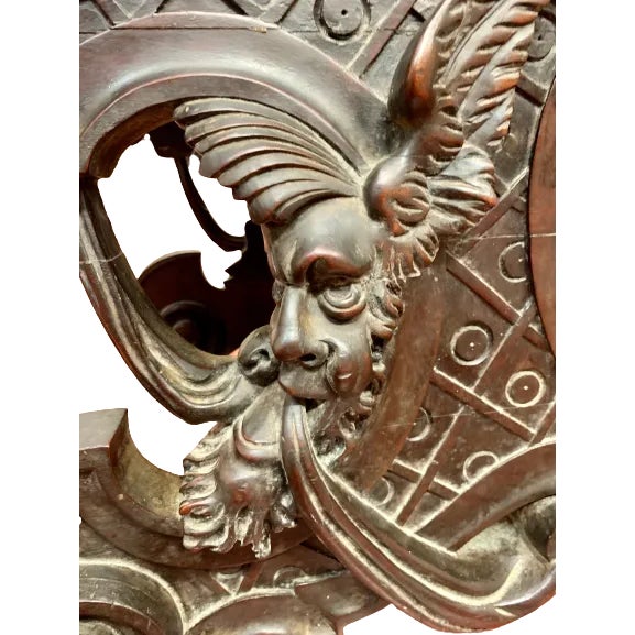 Gothic Bench Hand Carved by W.B. Moses & Sons, Washington DC, 1858-1937 For Sale In Philadelphia - Image 6 of 8