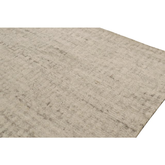 2010s Rug & Kilim’s Modern Textural Rug in Beige and Brown Salt and Pepper Tones For Sale - Image 5 of 7