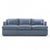 Bill Sofield for Baker Carlyle Blue Sofa This sofa measures: 89 wide x 38 deep x 34.5 inches high, with a seat height of...