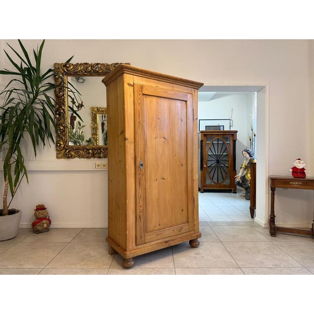 Farmhouse Cabinet in Natural Wood For Sale - Image 3 of 18