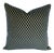 Navy Blue Diamond Cut Velvet Pillow Cover For Sale