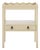 Darlyn Scalloped Rectangle Accent Table in Sand For Sale