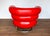 Vintage Red Leather Lounge Chair by Eileen Gray, 1980s For Sale - Image 13 of 18
