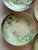 Set of 8 Antique Porcelain Green and White Small Plates For Sale - Image 4 of 11