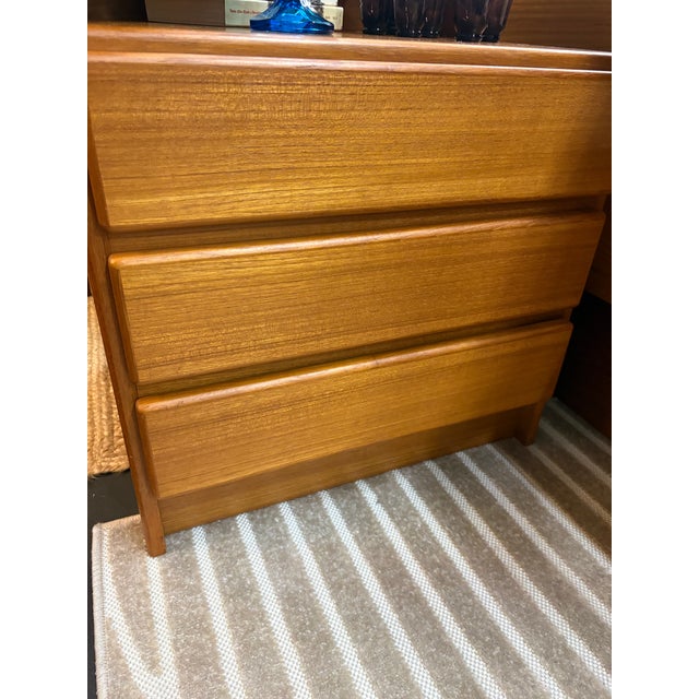Mobican Teak Queen Bedframe W/ Nightstands For Sale - Image 13 of 14