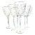 Vintage Wave Cut Crystal Goblets-Set of Six For Sale