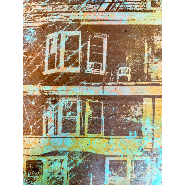 Mid-Century Modern Original Monoprint “Laconia “6up” by Sandra Wright For Sale - Image 3 of 3
