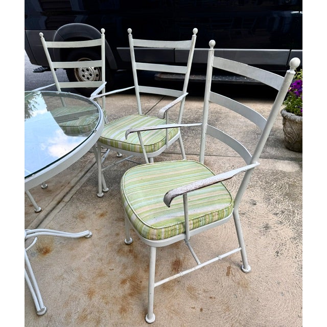 1960s Lee L. Woodard and Sons Iron Dining Set For Sale - Image 5 of 13