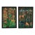Mid Century Haitian Paintings of Jungle Scenes by Felix Bryoché - Set of 2 For Sale