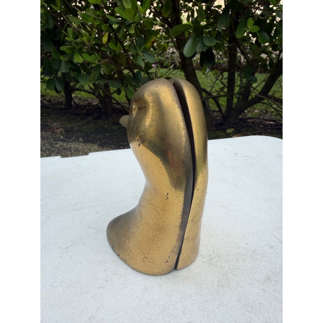 Vintage Brass Abstract Duck Bookends, Pair For Sale - Image 12 of 12