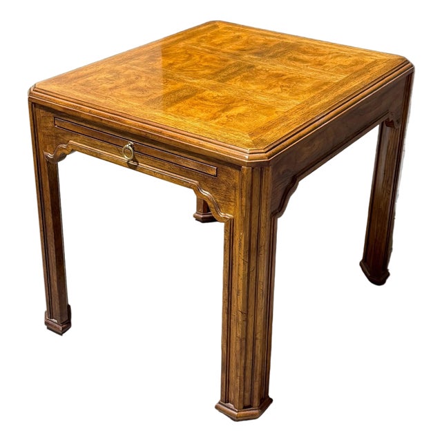 Vintage Drexel Heritage Sketchbook Ming Style Square End Table For Sale