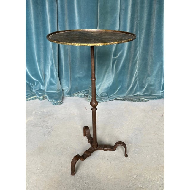 1950s Spanish 1950's Iron Side Table For Sale - Image 5 of 10