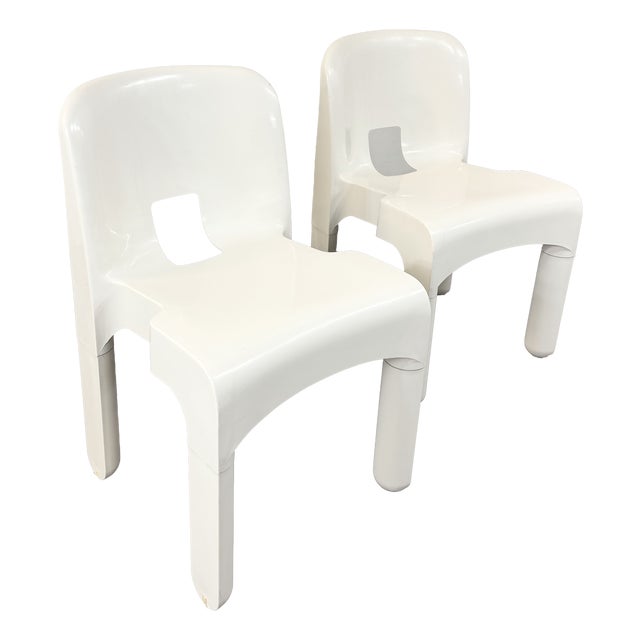 Italian Postmodern Universale Chairs by Joe Colombo for Kartell, 1960s, Set of 2 For Sale