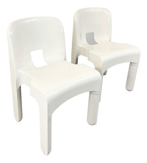 Italian Postmodern Universale Chairs by Joe Colombo for Kartell, 1960s, Set of 2
