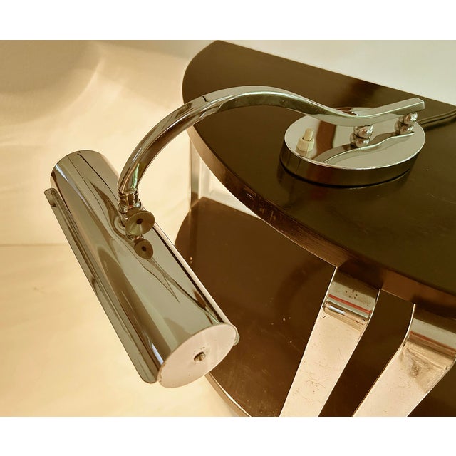 Art Deco French Piano Study Lamps in Chrome For Sale - Image 14 of 18