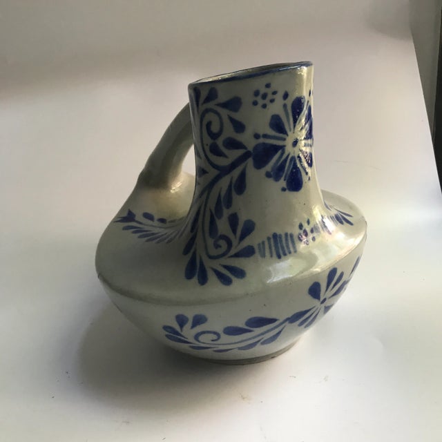 19th Century Cottage Salt Glaze Stoneware Pitcher For Sale - Image 10 of 13