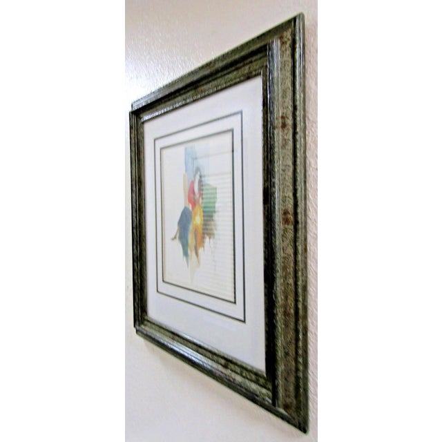 White 1990s Itzchak Tarkay Pencil Signed and Numbered Lithograph Seated Bohemian Woman For Sale - Image 8 of 9