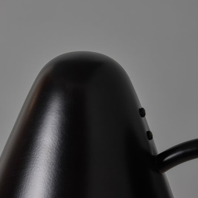 Mid-Century Modern 'ZuZu' Black Painted Brass Wall Sconce in the Style of Jacques Biny For Sale - Image 11 of 18